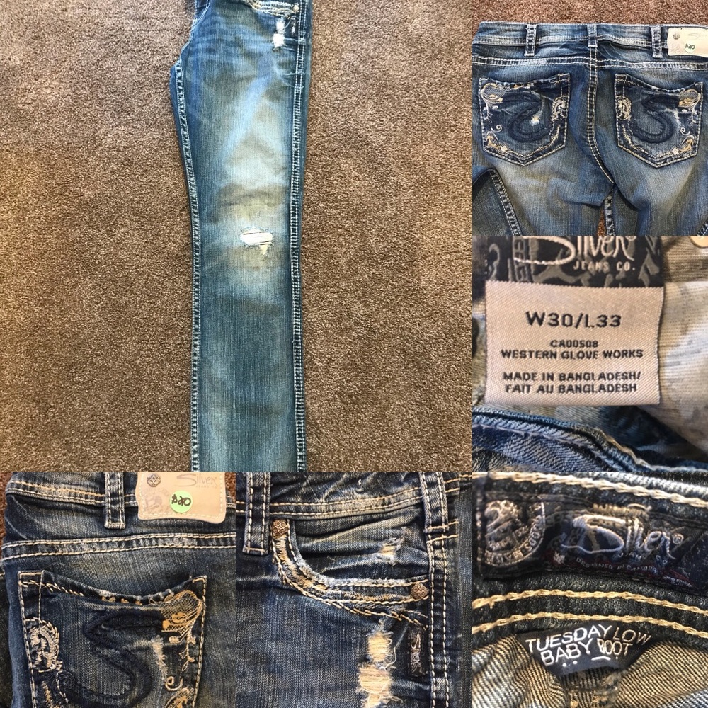 Tuesday low silver baby bootcut jeans